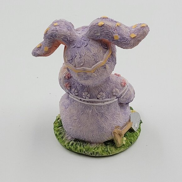 K's Collection Easter Bunny Child Figurine Purple Spring Decor - Picture 3 of 10